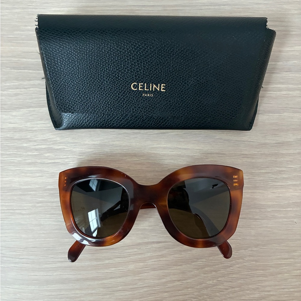Celine Brown tortoiseshell Marta Sunglasses (CL4005IN)